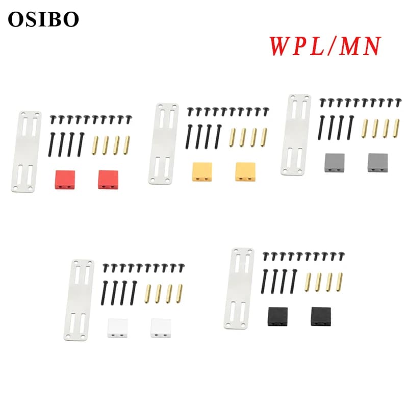 Metal Servo Fixed Mount Bracket Kit for WPL B14 B16 B36 C24 C34 4WD 1/16 MN 1/12 D90 D99S RC Truck Car Upgrade Parts Accessories
