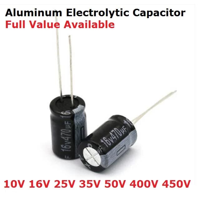 5PCS 400V 450V 1UF 2.2UF 3.3UF 4.7UF 6.8UF 10UF 15UF 22UF 33UF 47UF 68UF 82UF 100UF 150UF Aluminum Electrolytic Capacitor