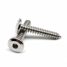 HZYUEGOU M2 M2.3 M2.6 M3 M4 M5 M6 Allen Hexagon Socket Large Flat Thin Wafer Head Self Tapping Wood Screw A2 304 Stainless Steel