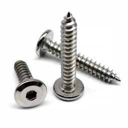 HZYUEGOU M2 M2.3 M2.6 M3 M4 M5 M6 Allen Hexagon Socket Large Flat Thin Wafer Head Self Tapping Wood Screw A2 304 Stainless Steel