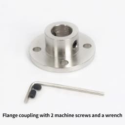 2/3/3.17/4/5/6/6.35/7/8/10/11/12/14mm Rigid Flange Coupling Motor Guide Shaft Coupler Connector With Jackscrew