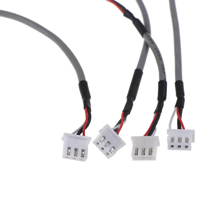 5x XH2.54 3P Audio Signal 2.0 Channel Shielding Input Cable For HiFi Amplifier