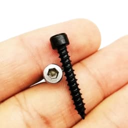 HZYUEGOU M2 M2.6 M3 M3.5 M4 M5 M6 304 Stainless Steel Black Carbon Steel Allen Hexagon Socket Cap Head Wood Self-tapping Screw