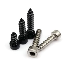 HZYUEGOU M2 M2.6 M3 M3.5 M4 M5 M6 304 Stainless Steel Black Carbon Steel Allen Hexagon Socket Cap Head Wood Self-tapping Screw