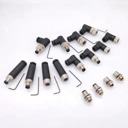 M8 Sensor Connector Waterproof Male&Female Plug Straight Angle Screw Threaded Coupling 3Pin 4Pin