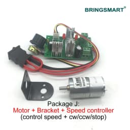 Wholesale JGA25-310 Mini Motor 3-12v Gear Motor 7-1818rpm DC Motor Low Noise Gearbox Printer High Torque Low Speed Motor