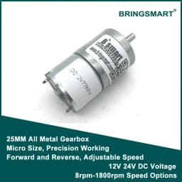 Wholesale JGA25-310 Mini Motor 3-12v Gear Motor 7-1818rpm DC Motor Low Noise Gearbox Printer High Torque Low Speed Motor