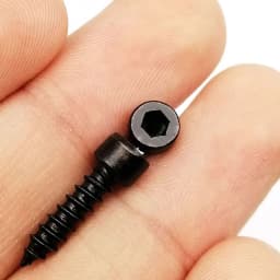 HZYUEGOU M2 M2.6 M3 M3.5 M4 M5 M6 Black Carbon Steel Allen Hex Hexagon Socket Cap Head Speaker Wood Self-tapping Screw