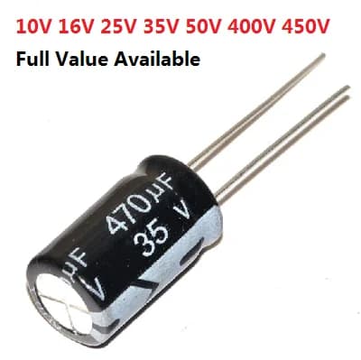 20pcs 50V Aluminum Electrolytic Capacitor 50V 0.47UF 1UF 2.2UF 3.3UF 4.7UF 10UF 22UF 33UF 47UF 100UF 220UF 330UF 470UF 0.47/2.2