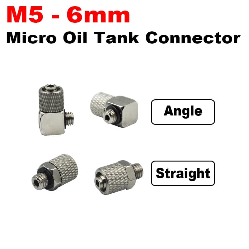 RC Hydraulic System M5 6mm Connector For Oil Pump and Tank RC Excavator 1/14 Trailer Car Parts