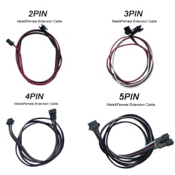 0.5m 1m 2m Male Female Extension Cable 2Pin 3Pin 4Pin 5Pin JST Wire Plug Connector Cable For WS2811 WS2812 RGBWW LED Strip Lig