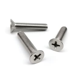 HZYUEGOU 50pcs M1.2 M1.4 M1.6 M2 M2.5 M3 M3.5 M4 Micro Small Black 304 Stainless Steel Phillips Flat Countersunk Head Screw Bolt
