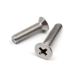HZYUEGOU 50pcs M1.2 M1.4 M1.6 M2 M2.5 M3 M3.5 M4 Micro Small Black 304 Stainless Steel Phillips Flat Countersunk Head Screw Bolt