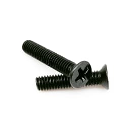 HZYUEGOU 50pcs M1.2 M1.4 M1.6 M2 M2.5 M3 M3.5 M4 Micro Small Black 304 Stainless Steel Phillips Flat Countersunk Head Screw Bolt