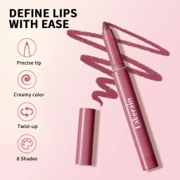 Cream Lip Liner Long Lasting Wear Waterproof Sweat-resistant Fast-setting Rich Pigmented Color Smooth Matte Texture Lip Liner