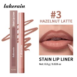 Cream Lip Liner Long Lasting Wear Waterproof Sweat-resistant Fast-setting Rich Pigmented Color Smooth Matte Texture Lip Liner