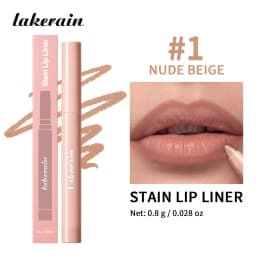 Cream Lip Liner Long Lasting Wear Waterproof Sweat-resistant Fast-setting Rich Pigmented Color Smooth Matte Texture Lip Liner