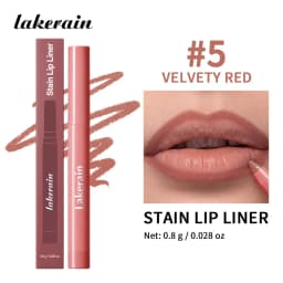 Cream Lip Liner Long Lasting Wear Waterproof Sweat-resistant Fast-setting Rich Pigmented Color Smooth Matte Texture Lip Liner