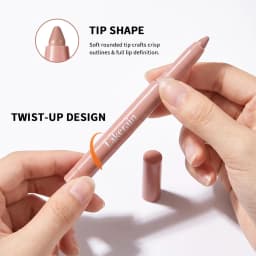 Cream Lip Liner Long Lasting Wear Waterproof Sweat-resistant Fast-setting Rich Pigmented Color Smooth Matte Texture Lip Liner