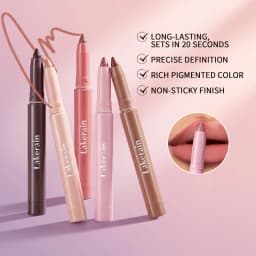 Cream Lip Liner Long Lasting Wear Waterproof Sweat-resistant Fast-setting Rich Pigmented Color Smooth Matte Texture Lip Liner