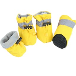 4pcs Antiskid Puppy Shoes Waterproof Winter Pet Dog Anti-slip Rain Snow Boots Footwear Thick Warm For Prewalkers Socks Booties
