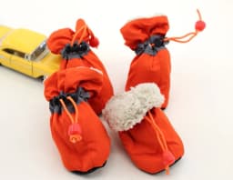 4pcs Antiskid Puppy Shoes Waterproof Winter Pet Dog Anti-slip Rain Snow Boots Footwear Thick Warm For Prewalkers Socks Booties