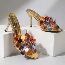 Novelty Designer Women Heels Slippers Open-toe Comfort Casual Vacation Slides Beach Shoes Fashion Brand Thin Heels Sandals