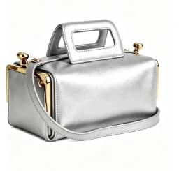2027 New Women Underarm Shoulder Bag, Fashion Two Side Clamp Frame Kiss Lock Bag, Luxury Designer PU Leather Handbag Purse Ins