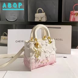 Women's Handbag Elegant Synthetic Crossbody Golden-Tone Hardware Closure 2026 New Design for Parties Luxury Shoulder Purse