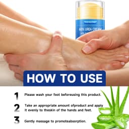 Urea Cream Percent For Feet Plus Salicylic Acid Foot Cream and Hand Cream Maximum Strength with Hyaluronic Acid,Tea Tree