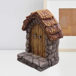 Miniature Garden Door Micro Landscape Lawn Ornament Garden Art Decorative Resin Mini Door Fairy Door for Living Room Lawn