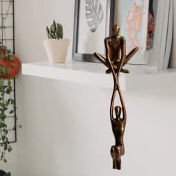 Man Lifting Woman Figurine Art Statue Lover Sculpture Ornament Home Desktop Decor Dancing Couple Sculpture Art Creative Artwork