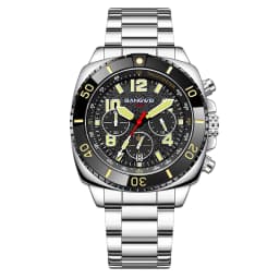 LIGE Brand BANGWEI Quartz Man Watch Digital Dial Fashion Business Luxury Auto Date Waterproof Luminous Stainless Casual Watches