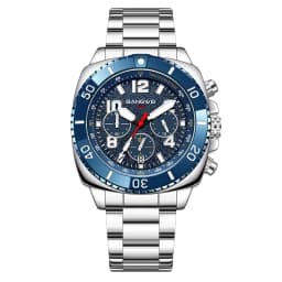 LIGE Brand BANGWEI Quartz Man Watch Digital Dial Fashion Business Luxury Auto Date Waterproof Luminous Stainless Casual Watches