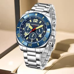 LIGE Brand BANGWEI Quartz Man Watch Digital Dial Fashion Business Luxury Auto Date Waterproof Luminous Stainless Casual Watches