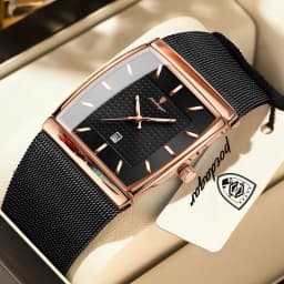 POEDAGAR Top Casual Men's Clock Luminous Waterproof Stainless Steel Man Watch Date Quartz Business Fashion Watches For Men Reloj
