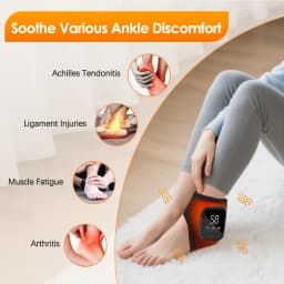 Heating Foot Massager Electric Vibration Relaxation Ankle Massager Warm Ankle Brace Joint Sprain Support Ankle Protection