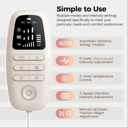 3 in 1 Electric Lumbar Traction Massager Inflatable Back Stretcher Adjustable Vibration Waist Massager Spine Support Device