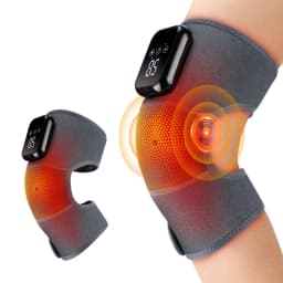 Heated Knee Massager Thermal Support Wrap with 3 Level Adjustable Vibration Leg Warmer for Relaxation