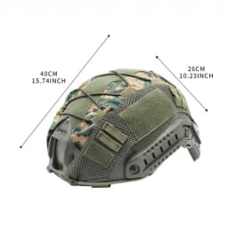 Tactical Helmet Cover Camo FAST Airsoft High-cut Helmet Cloth Hunting Shooting Helmet Accessories with Elastic Cord