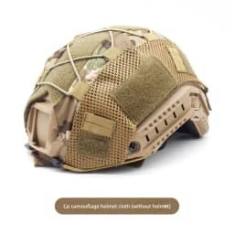 Tactical Helmet Cover Camo FAST Airsoft High-cut Helmet Cloth Hunting Shooting Helmet Accessories with Elastic Cord