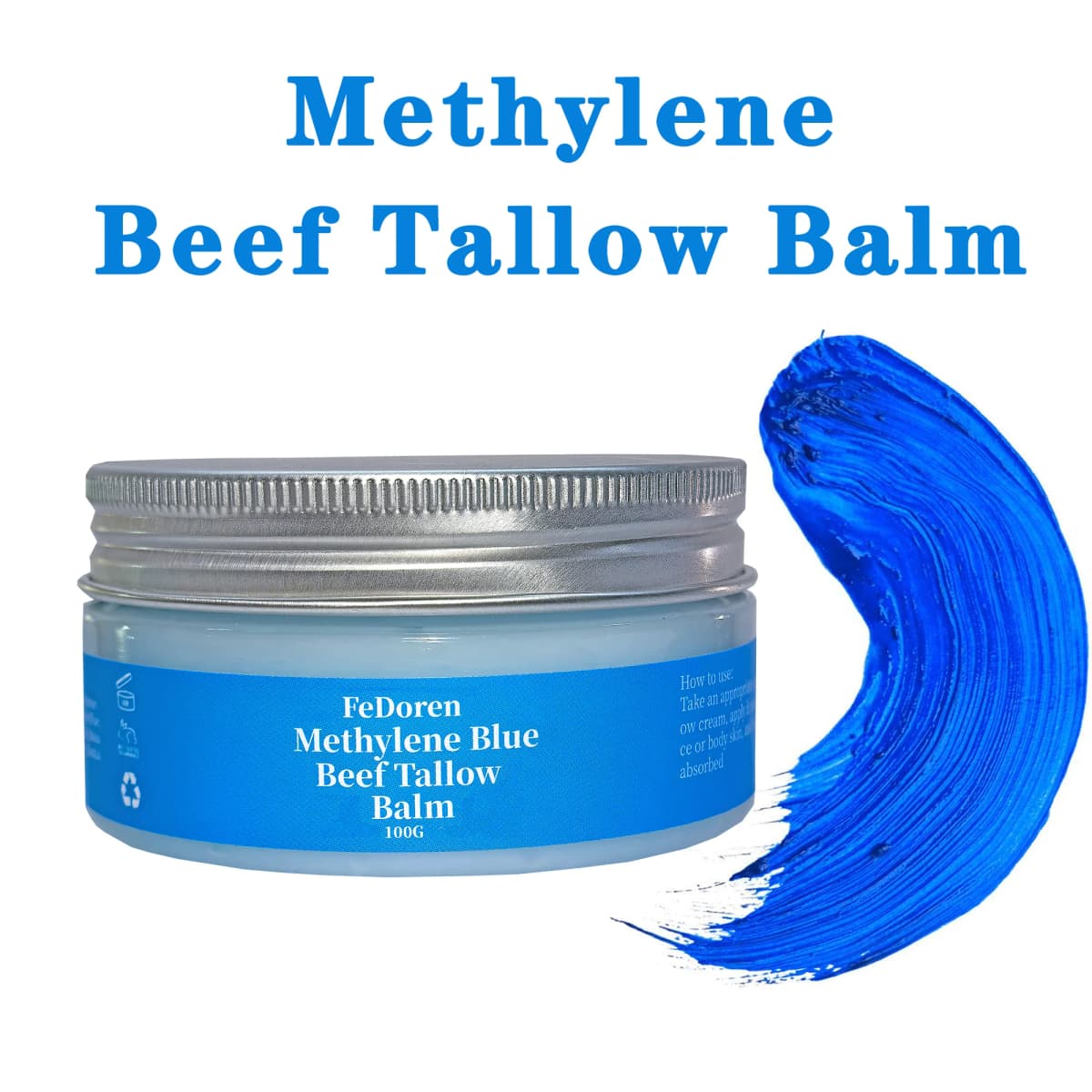 100g Methylene Copper Peptide Beef Tallow Face Cream Moisturizer Repair Dry Rough Skin Increase Elasticity Hydration Balm