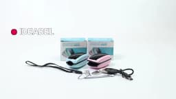 Rechargeable Fingertip Pulse Oximeter Medical Oximeter Strap Lanyard Blood Oxygen Saturation Monitor Digital LED Display Child