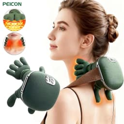 Neck Massager Electric Deep Tissue 4D Kneading Simulated Human Hand Massager for Neck Shoulder Pain Relief Muscle Relax Massager
