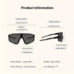 2pcs Men's Oversized Cycling Sunglasses Women Sport Goggles Windproof Lens Road Riding Bike Eyewear UV400 Gafas De Sol