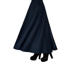 TIYIHAILEY-Women's Long Maxi Thick A-line Skirts, Elastic Waist, Plaid Woolen Skirts, Warm with Pocket, Winter, New Custom Made