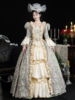 Rococo Baroque Marie Antoinette Ball Gown 18th Century Renaissance Historical Period Victorian Dress for Women
