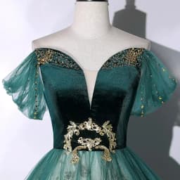 2026 Vocal Art Exam, Piano Performance, bel canto Solo Performance Dress, Ink Green Velvet Fashion Evening Dress, Female Host