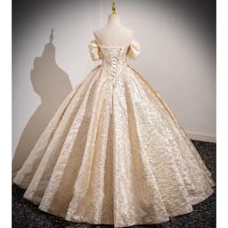 Champagne French Engagement Toast Dress, Bride's Evening Gown, Women's New High-end One Shoulder Coming of Age Princess Dress