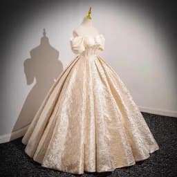 Champagne French Engagement Toast Dress, Bride's Evening Gown, Women's New High-end One Shoulder Coming of Age Princess Dress